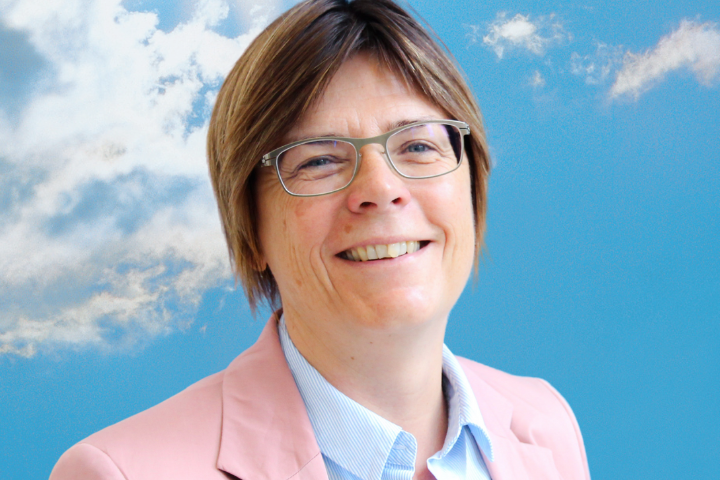 Portrait von Simone Raskob, Vorstandsmitglied des Klima-Bündnis und Beigeordnete und Geschäftsbereichsvorstand Umwelt, Verkehr und Sport der Stadt Essen